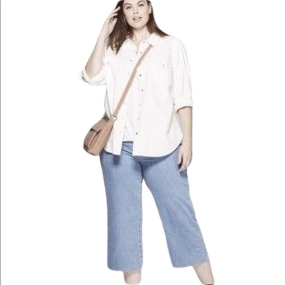 Universal Thread Denim - Universal Thread Wide Leg Crop Jean